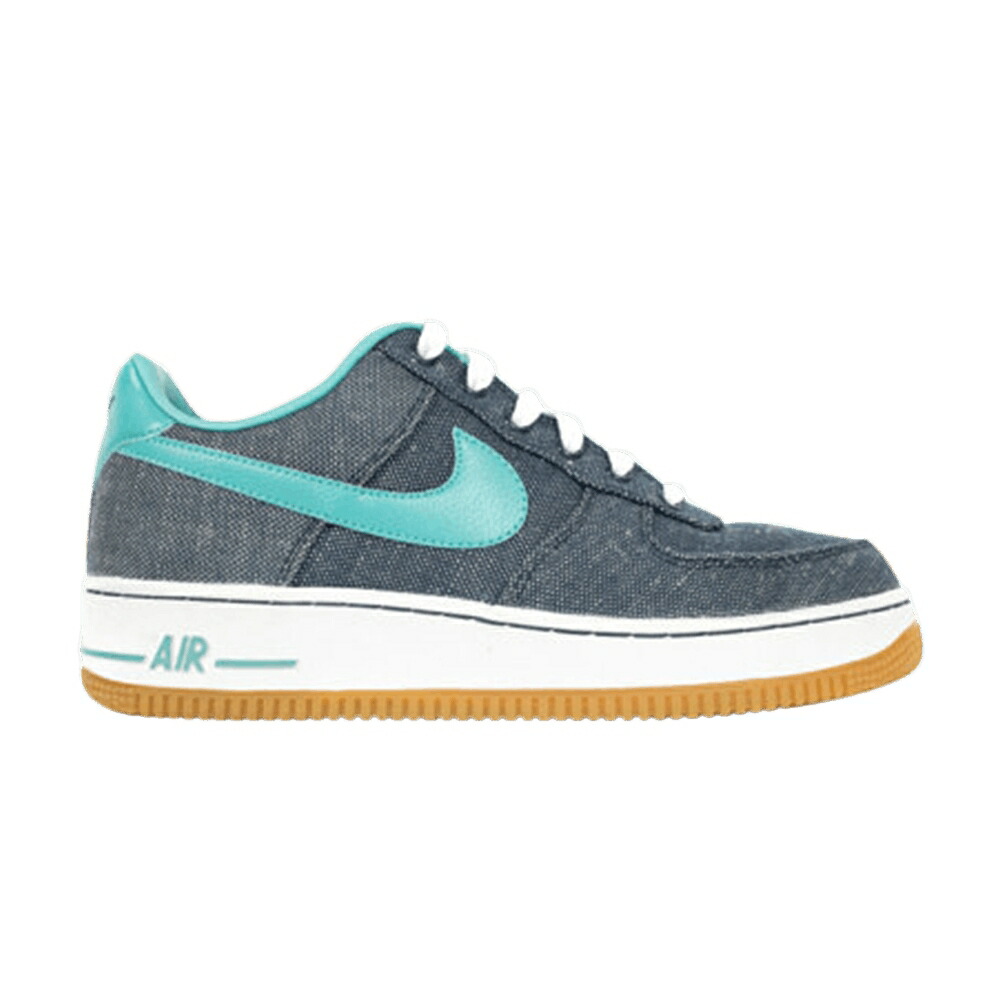 ナイキ 青色 ブルー エアフォース '07 スニーカー メンズ NIKE AIR FORCE 1 CANVAS / SQUADRON BLUE SPORT TURQOISE