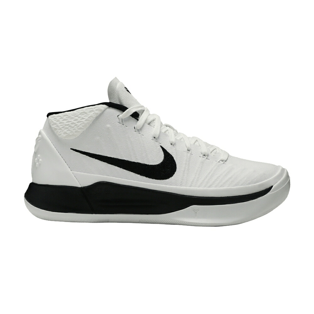 ナイキ コービー ミッド 白いこと 白いこと 黒いこと 黒いこと A.D. \u0027WHITE\u0027 スニーカー メンズ NIKE KOBE MID / WHITE BLACK 靴-メンズ靴-スニーカー