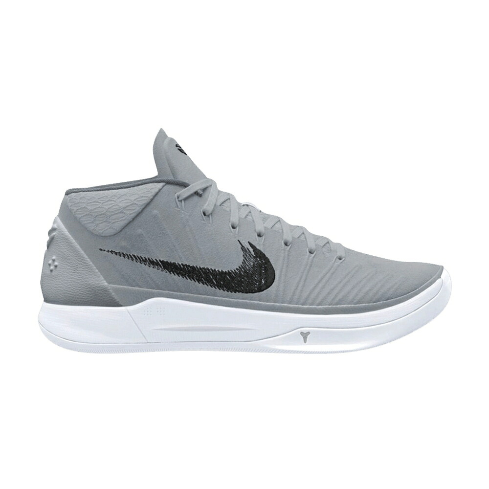 ナイキ コービー ミッド 灰色 グレー 黒色 ブラック 白色 ホワイト A.D. 'WOLF GREY' スニーカー メンズ NIKE KOBE MID / WOLF GREY BLACK WHITE｜スニケス