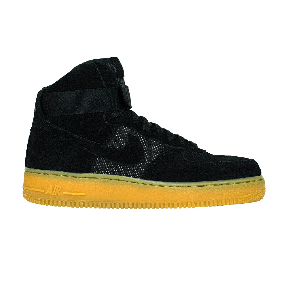 ナイキ ご機嫌 黒いこと 黒いこと 赤銅色 赤銅色 空軍 \u002707 \u0027BLACK GUM\u0027 スニーカー メンズ NIKE AIR FORCE 1 HIGH LV8 / BLACK BLACK GUM LIGHT BROWN