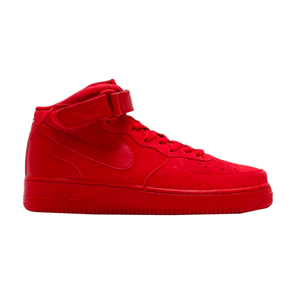 ナイキ ミッド 赤 赤いこと 白いこと 白いこと 空軍 \u002707 \u0027RED OCTOBER\u0027 スニーカー メンズ NIKE AIR FORCE 1 MID / GYM RED GYM RED WHITE