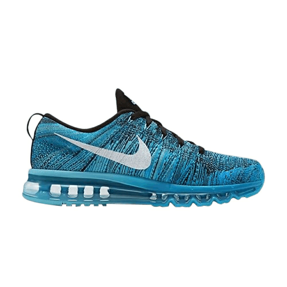 ナイキ フライニット マックス 黒色 ブラック プール 青色 ブルー エアマックス スニーカー メンズ NIKE FLYKNIT AIR MAX / BLACK TIDE POOL BLUE BLUE LAGOON