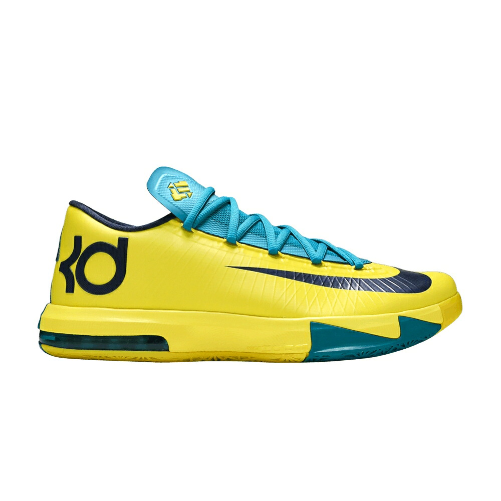 ナイキ 黄色 イエロー 紺色 ネイビー 'SEAT PLEASANT' スニーカー メンズ NIKE KD 6 / SONIC YELLOW MIDNIGHT NAVY