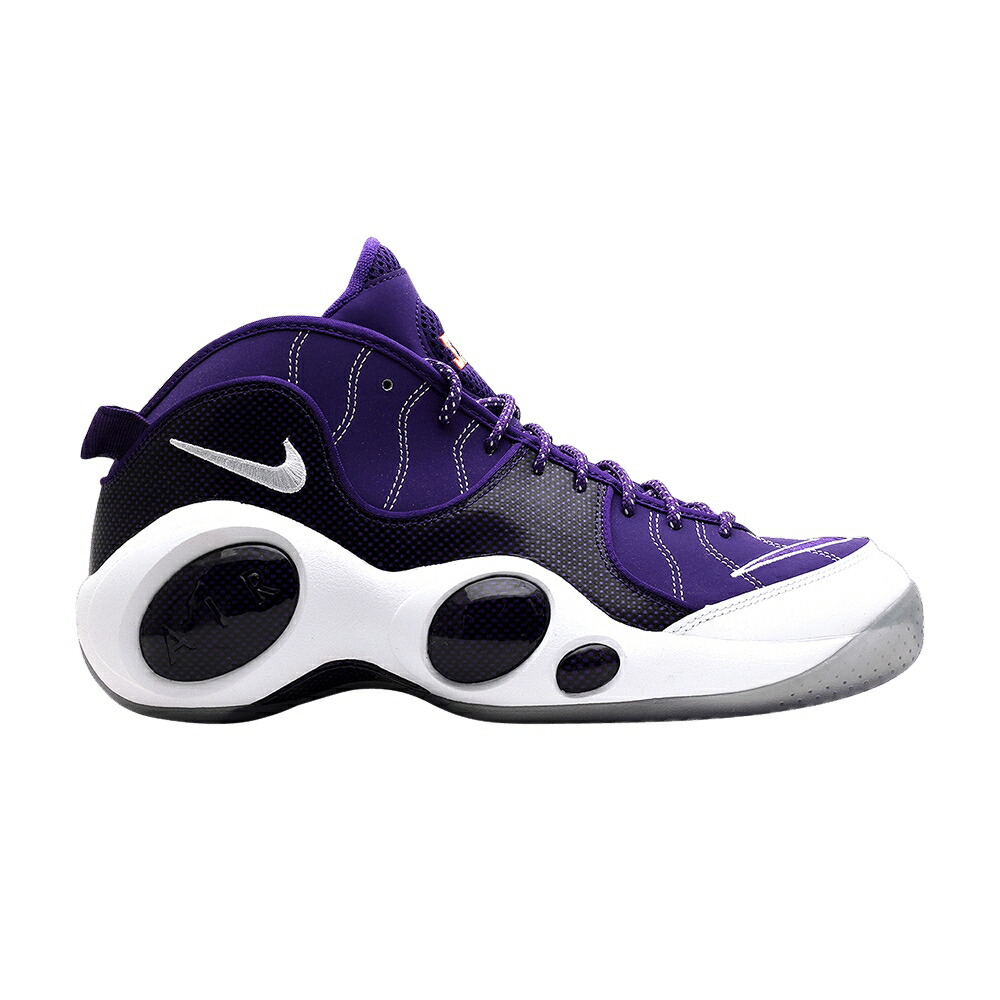 ナイキ ズーム フライト キッド コート 紫 パープル 白色 ホワイト 橙 オレンジ スニーカー メンズ NIKE AIR ZOOM FLIGHT 95 J KIDD PE / COURT PURPLE WHITE TTL ORANGE
