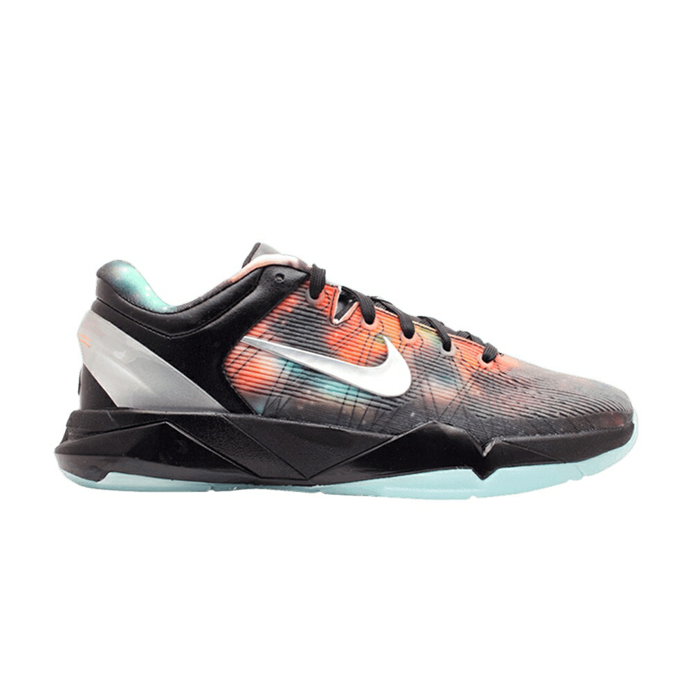 ナイキ コービー 黒色 ブラック 'GALAXY' ジュニア キッズ NIKE KOBE 7 GS / BLACK MTLLC SLVR TTL ORNG VLT ベビー マタニティ スニーカー