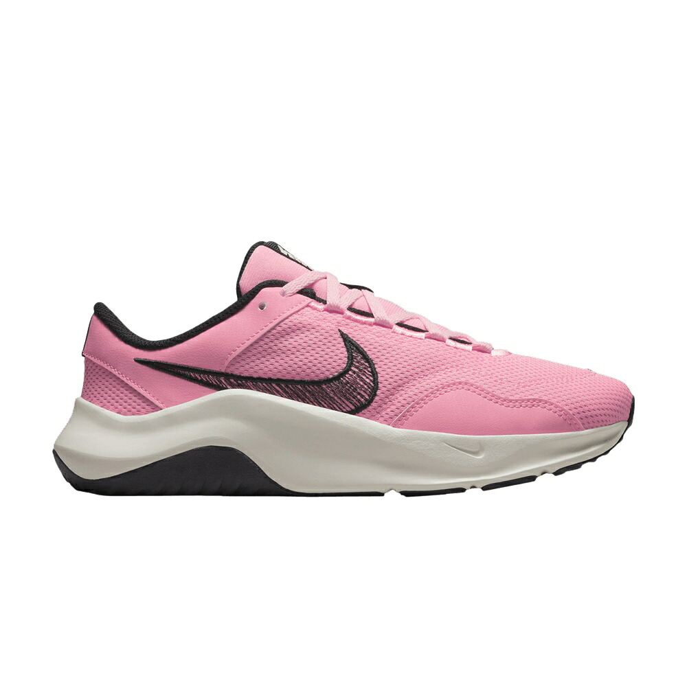 ナイキ レジェンド 黒色 ブラック 'CORAL CHALK' スニーカー レディース NIKE WMNS LEGEND ESSENTIAL 3 NEXT NATURE / CORAL CHALK SAIL BLACK