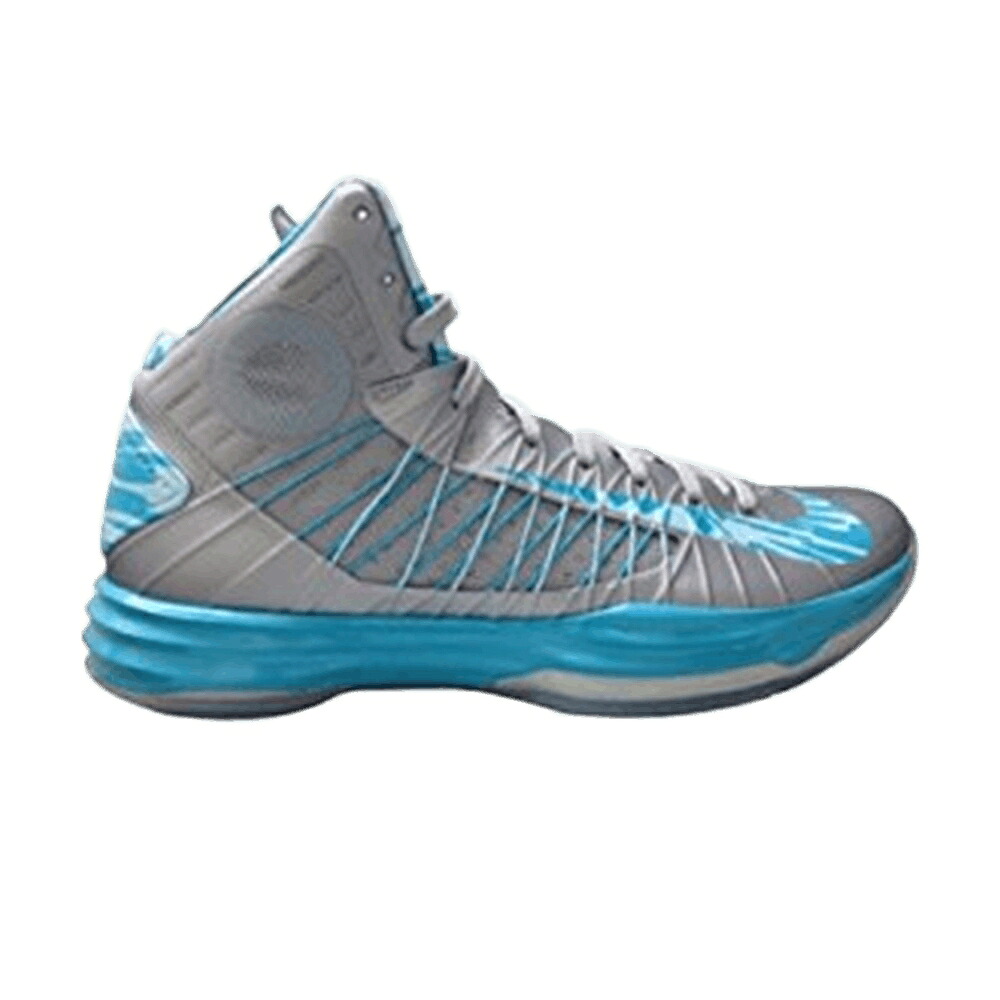ナイキ ハイパーダンク 灰色 グレー 青色 ブルー スニーカー メンズ NIKE HYPERDUNK 2012 / WOLF GREY TURQUOISE BLUE|スニケス
