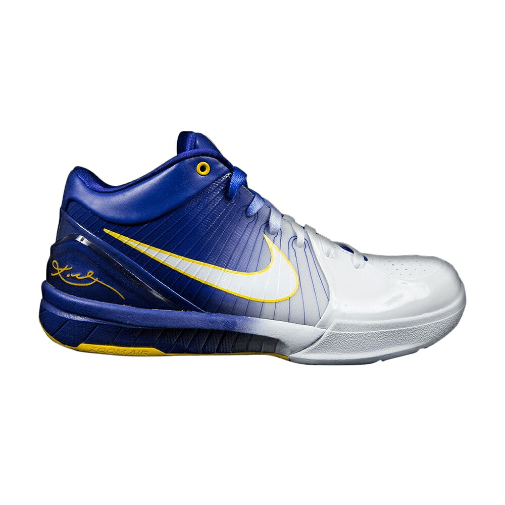 ナイキ ズーム コービー 白色 ホワイト コンコルド コンコード ゴールド 'LAKERS HOME' スニーカー メンズ NIKE ZOOM KOBE 4 / WHITE WHITE CONCORD MIDWEST GOLD｜スニケス