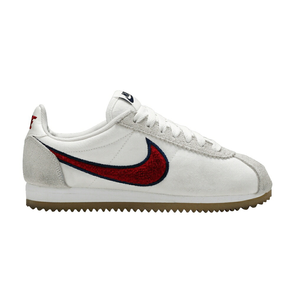 ナイキ クラシック コルテッツ 赤 レッド 白色 ホワイト クラシックコルテッツ 'WHITE CRUSH' スニーカー レディース NIKE WMNS CLASSIC CORTEZ PRM RED / WHITE RED CRUSH GUM｜スニケス