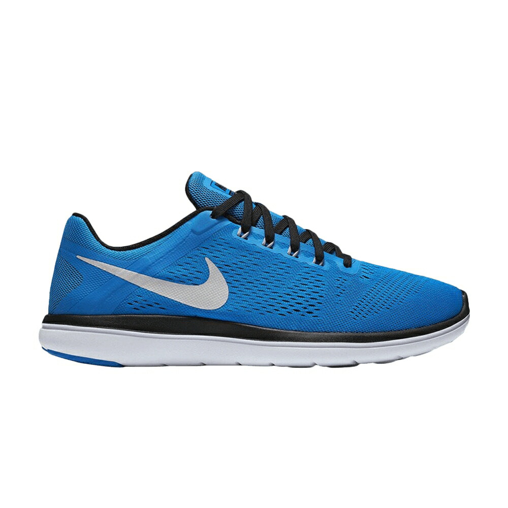 ナイキ 青色 ブルー 黒色 ブラック 白色 ホワイト PHOTO BLUE スニーカー メンズ NIKE FLEX 2016 RN / PHOTO BLUE BLACK WHITE METALLIC