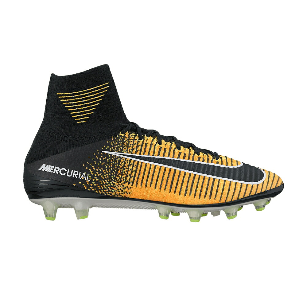 ナイキ サッカー レーザー 橙 オレンジ 黒色 ブラック 白色 ホワイト スニーカー メンズ NIKE MERCURIAL SUPERFLY 5 AG-PRO SOCCER CLEAT / LASER ORANGE BLACK WHITE VOLT｜スニケス