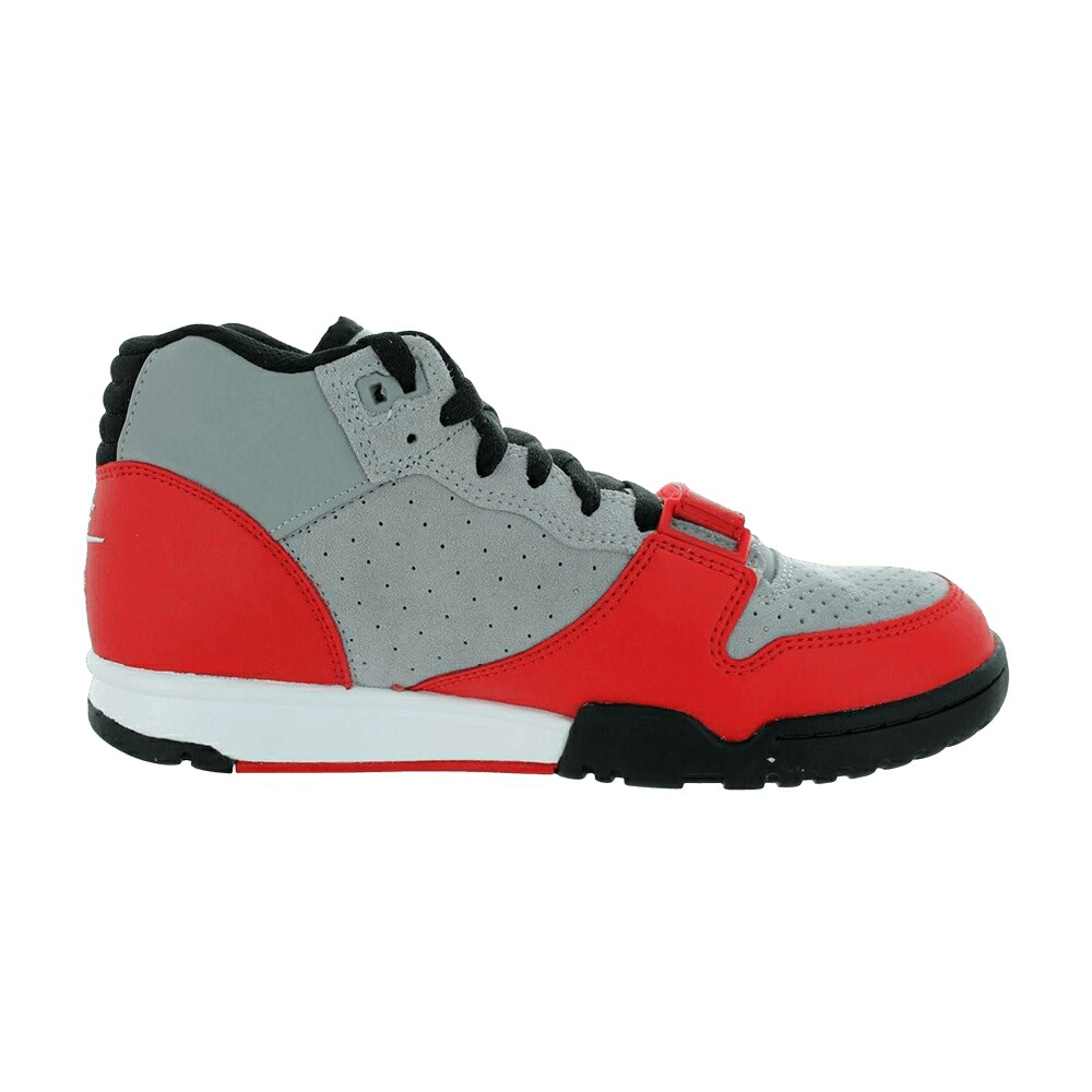 ナイキ トレーナー ミッド 灰色 グレー 赤 レッド 黒色 ブラック エアトレーナー スニーカー メンズ NIKE AIR TRAINER 1 MID / WOLF GREY UNIVERSITY RED BLACK