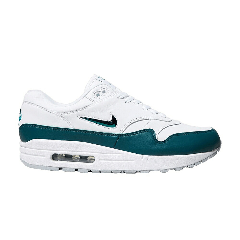 ナイキ マックス 白色 ホワイト エアマックス ATOMIC TEAL スニーカー メンズ NIKE AIR MAX 1 JEWEL / WHITE DARK ATOMIC TEAL