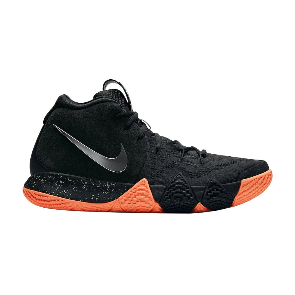 ナイキ カイリー 黒色 ブラック 銀色 シルバー 'SILVER ORANGE' スニーカー メンズ NIKE KYRIE 4 / BLACK METALLIC SILVER 71,500円