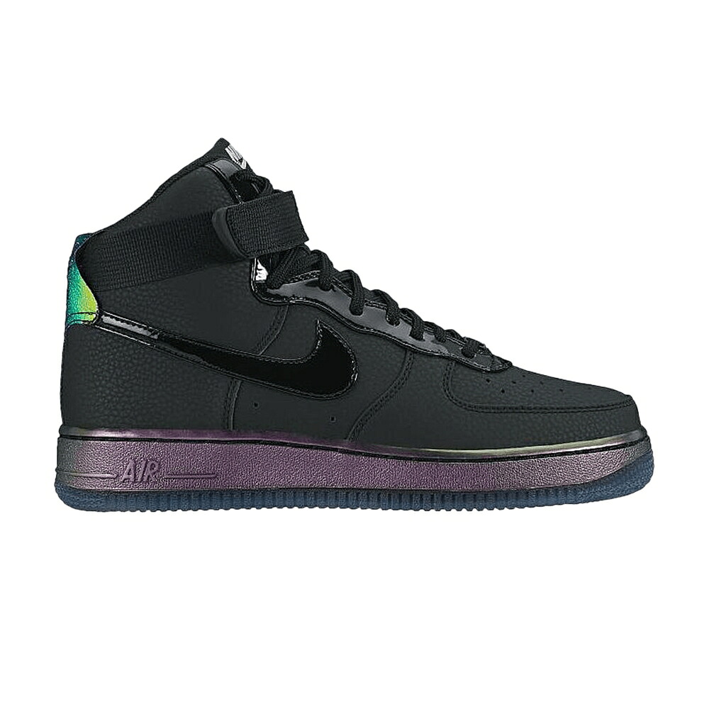 ナイキ 割り増し金 黒いこと 黒いこと 純然たる プラチナム 空軍 スニーカー レディース NIKE WMNS AIR FORCE 1 HI PREMIUM / BLACK BLACK PURE PLATINUM BLACK