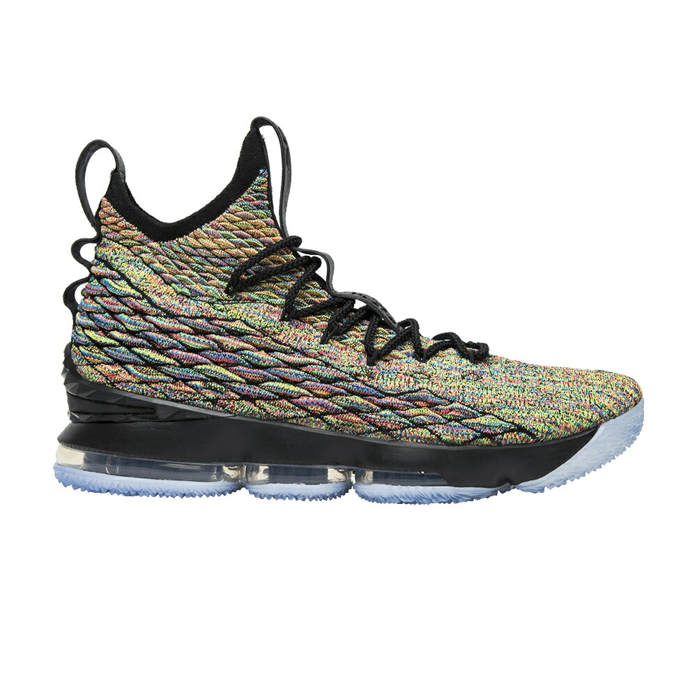 ナイキ レブロン 黒色 ブラック 'FOUR HORSEMEN' スニーカー メンズ NIKE LEBRON 15 / MULTI COLOR BLACK