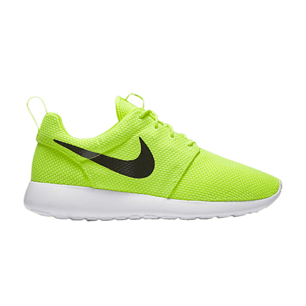 ナイキ 黒色 ブラック 白色 ホワイト ローシワン 'VOLT WHITE' スニーカー メンズ NIKE ROSHE ONE BLACK / VOLT BLACK WHITE