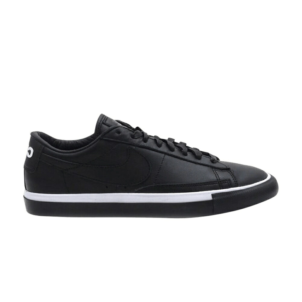 ナイキ ブレイザー 黒色 ブラック 白色 ホワイト スニーカー メンズ NIKE COMME DES GAR ONS X BLAZER LOW / BLACK BLACK WHITE｜スニケス