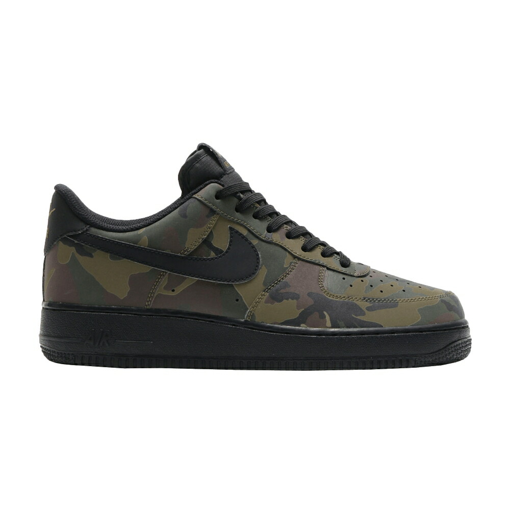 ナイキ オリーブ 黒色 ブラック エアフォース 07 REFLECTIVE CAMO スニーカー メンズ NIKE AIR FORCE 1 LOW LV8 / MEDIUM OLIVE BLACK BLACK