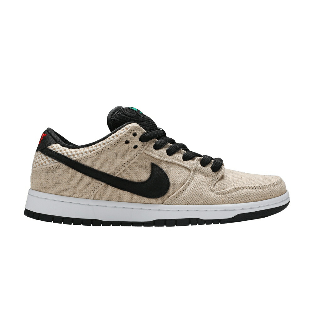 ナイキ エスビー ダンク 黒色 ブラック 白色 ホワイト ダンクロー 'HEMP' スニーカー メンズ NIKE SB DUNK LOW / BAMBOO BLACK WHITE|スニケス