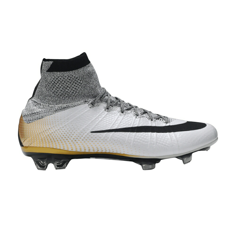 ナイキ 白いこと 白いこと 黒いこと 黒いこと ゴールド \u0027324K GOLD\u0027 スニーカー メンズ NIKE CR7 X MERCURIAL SUPERFLY SE FG / WHITE BLACK METALLIC VIVID GOLD