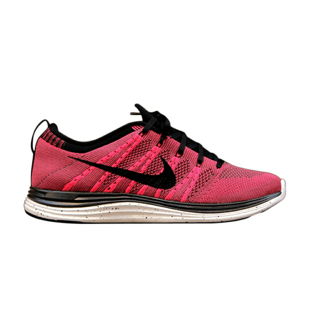 ナイキ フライニット ピンク 黒色 ブラック ONE+ スニーカー メンズ NIKE FLYKNIT / PINK FLASH BLACK MIDNIGHT FOG