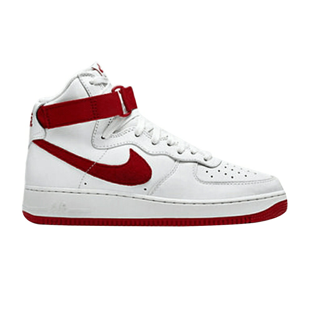 ナイキ ハイ 白色 ホワイト 赤 レッド エアフォース 'NAIKE' スニーカー メンズ NIKE AIR FORCE 1 HIGH 'NAI-KE' / SUMMIT WHITE UNIVERSITY RED