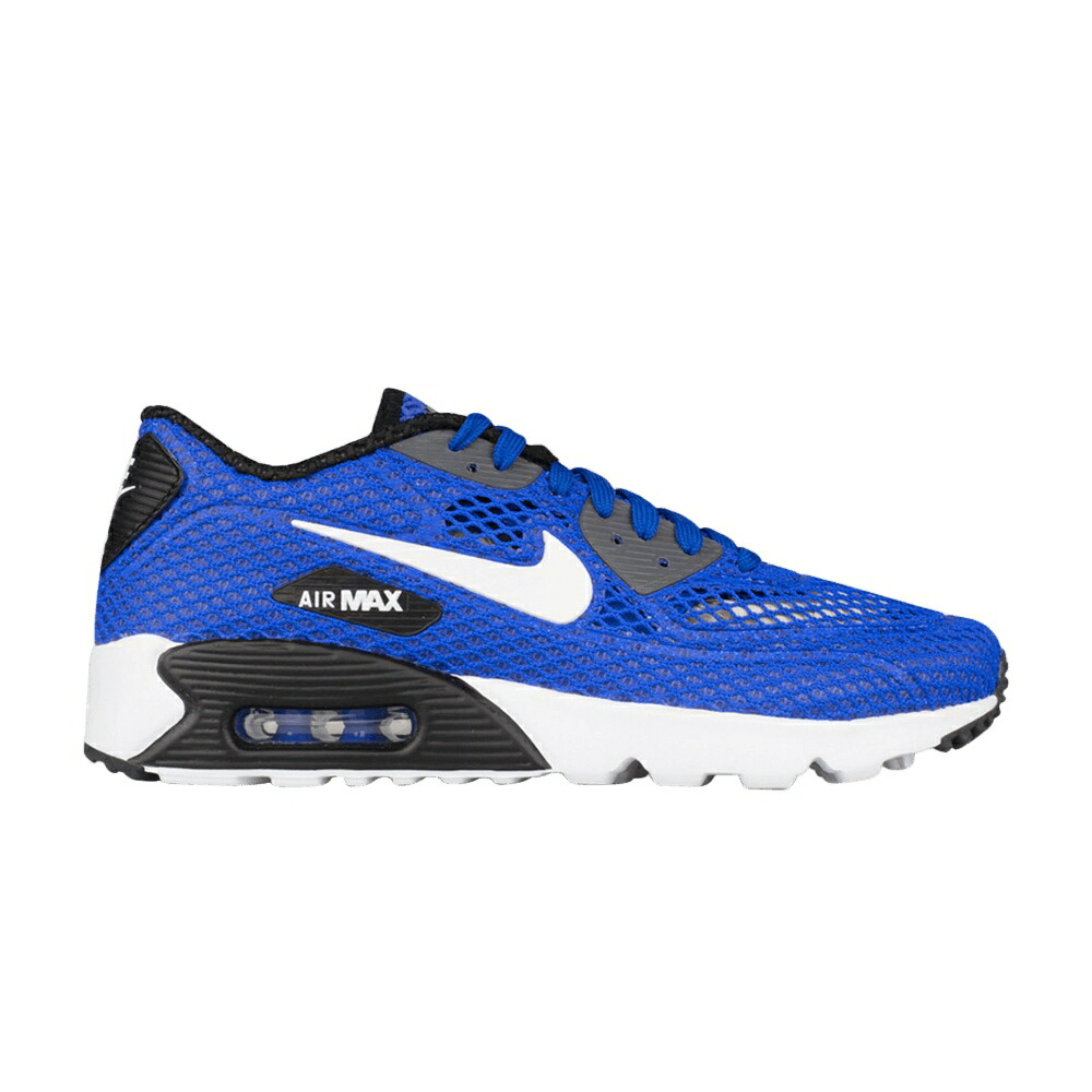 ナイキ マックス ウルトラ 青色 ブルー 白色 ホワイト 灰色 グレー エアマックス RACER BLUE スニーカー メンズ NIKE AIR MAX 90 ULTRA BR PLUS QS / RACER BLUE WHITE GREY