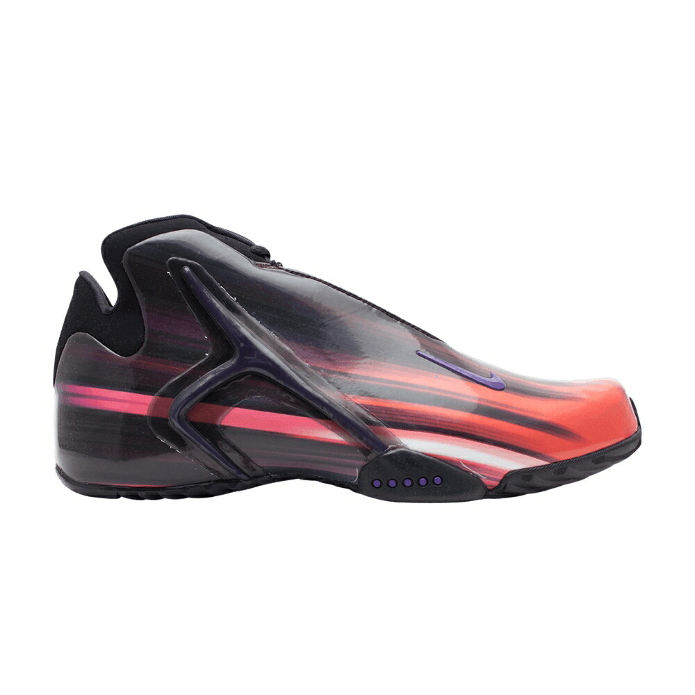 ナイキ 望遠レンズ 赤 赤いこと 厚地の外套 紫 パープル 黒いこと 黒いこと スニーカー メンズ NIKE ZOOM HYPERLIGHT PRM / RED REEF COURT PURPLE BLACK
