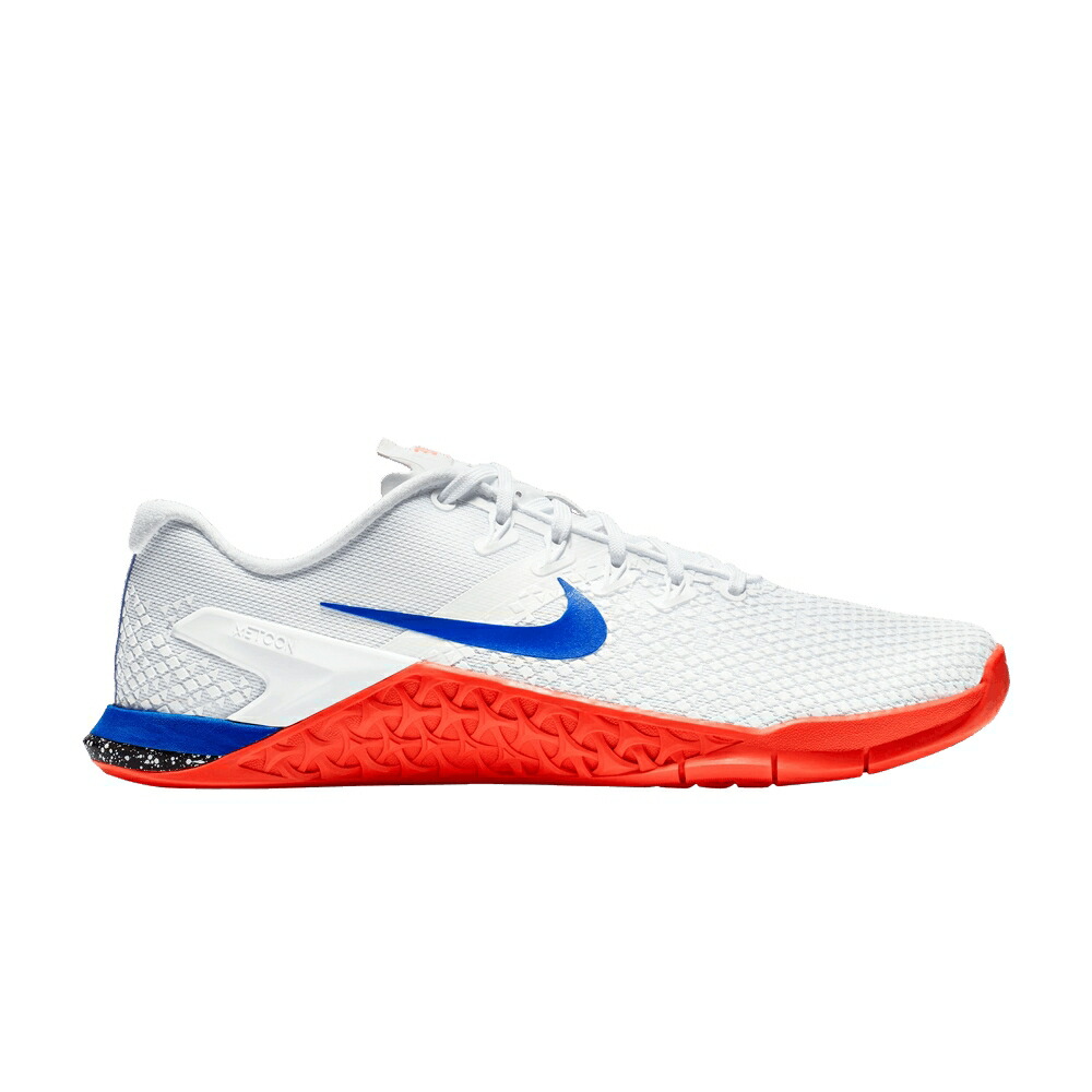 ナイキ 青み 青色 白いこと 白いこと クリムゾン \u0027WHITE CRIMSON\u0027 スニーカー レディース NIKE WMNS METCON 4 XD BLUE / WHITE RACER BLUE FLASH CRIMSON