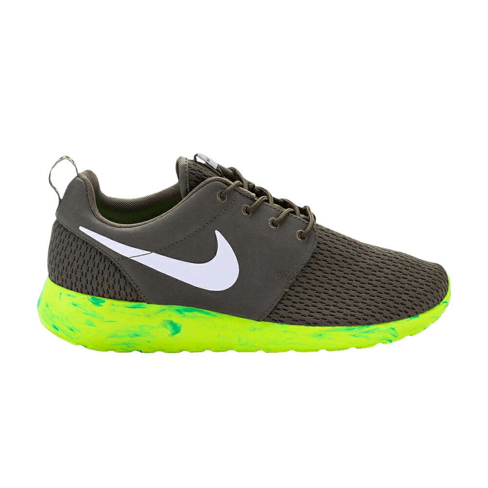 ナイキ 幽客 オリーブ 白いこと 白いこと 緑 緑であること スニーカー メンズ NIKE ROSHE RUN MARBLE / MEDIUM OLIVE WHITE MICA GREEN メンズ靴-靴