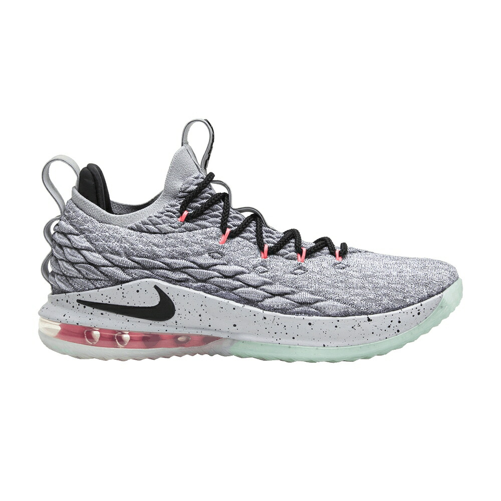 ナイキ レブロン クール 灰色 グレー 黒色 ブラック MELON スニーカー メンズ NIKE LEBRON 15 LOW EP / COOL GREY BLACK TEAL TINT SUNSET