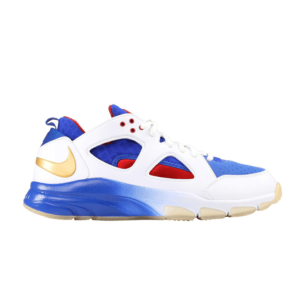 ナイキ 望遠レンズ ハラチ 白いこと 白いこと ゴールド \u0027MANNY PACQUIAO\u0027 スニーカー メンズ NIKE ZOOM HUARACHE TR LOW / WHITE METALLIC GOLD VARSITY