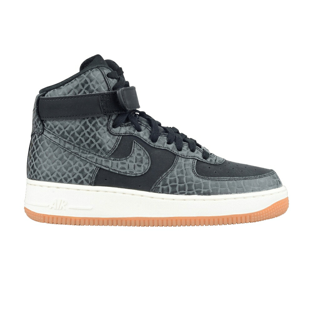 ナイキ プレミアム 黒色 ブラック 灰色 グレー 白色 ホワイト エアフォース 'CROC GUM' スニーカー レディース NIKE WMNS AIR FORCE 1 HI PREMIUM BLACK / BLACK GREY WHITE 41,535円