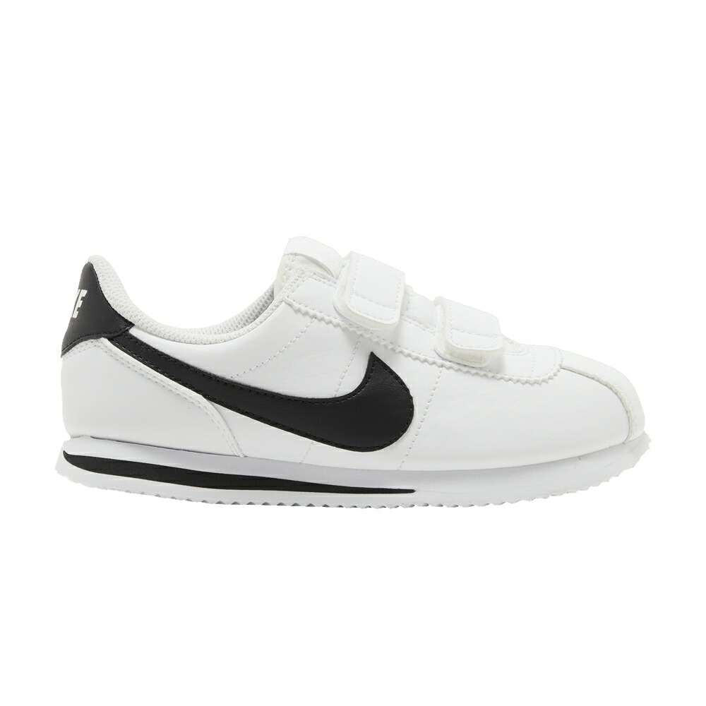 ナイキ コルテッツ 白色 ホワイト 黒色 ブラック WHITE BLACK ジュニア キッズ NIKE CORTEZ BASIC SL PS / WHITE BLACK ベビー マタニティ スニーカー