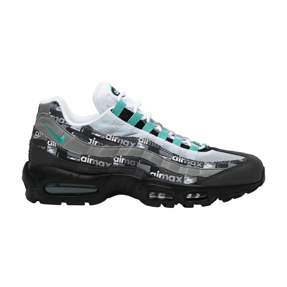 ナイキ マックス 黒色 ブラック 翡翠 ジェード エアマックス 'WE ' スニーカー メンズ NIKE ATMOS X AIR MAX 95 LOVE NIKE' / BLACK CLEAR JADE MEDIUM ASH DK