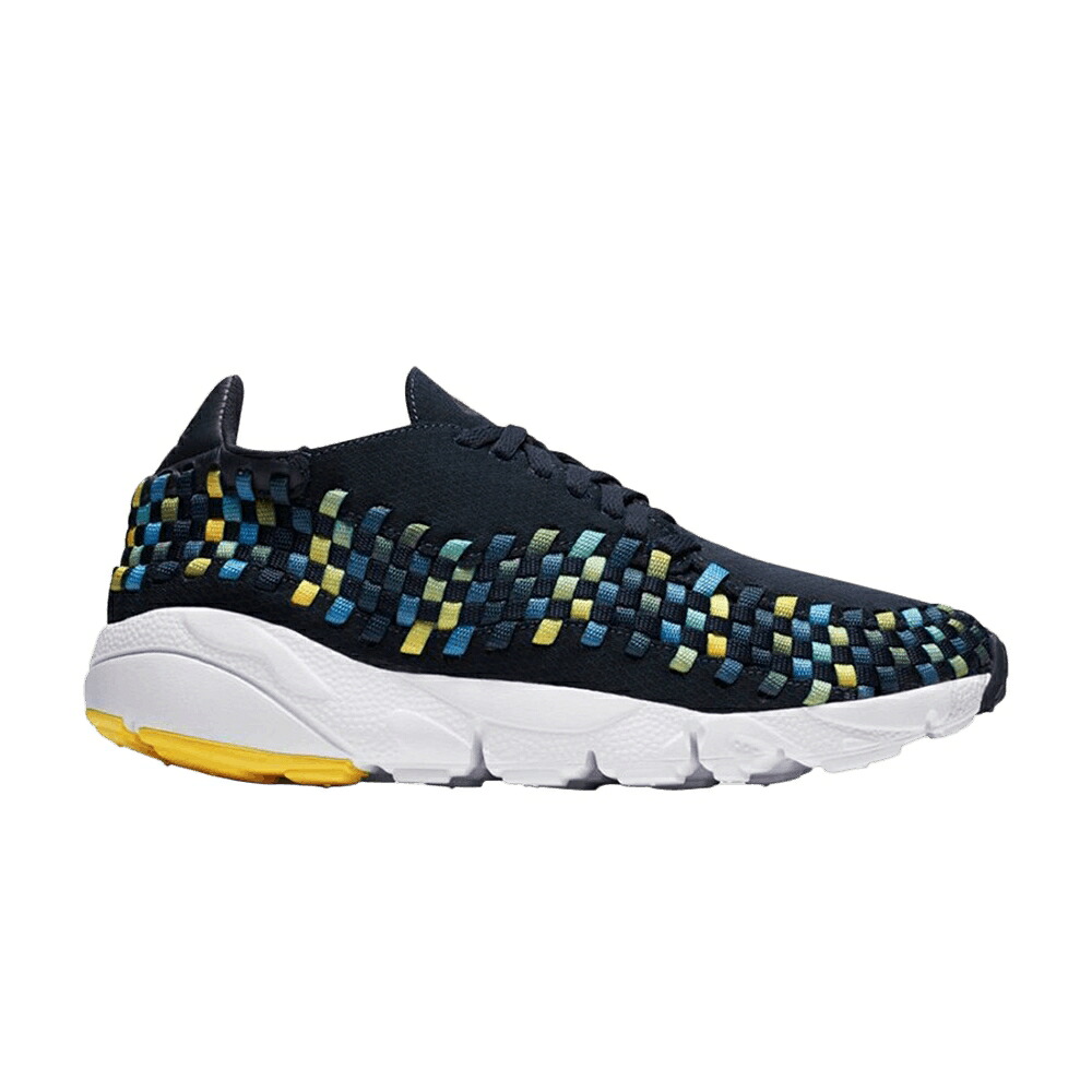 ナイキ ウーブン 黄味がかった 黄色 スニーカー メンズ NIKE AIR FOOTSCAPE WOVEN NM / DARK OBSIDIAN TOUR YELLOW