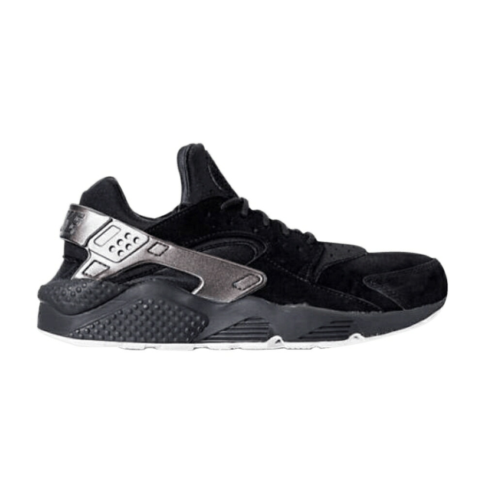 ナイキ ハラチ プレミアム 黒色 ブラック 銀色 シルバー 'METALLIC SILVER' スニーカー メンズ NIKE AIR HUARACHE PREMIUM / BLACK SAIL METALLIC SILVER