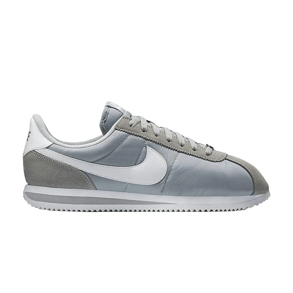 ナイキ コルテッツ ナイロン 灰色 グレー 白色 ホワイト 銀色 シルバー 'WOLF WHITE' スニーカー メンズ NIKE CORTEZ BASIC NYLON GREY / WOLF GREY WHITE METALLIC SILVER