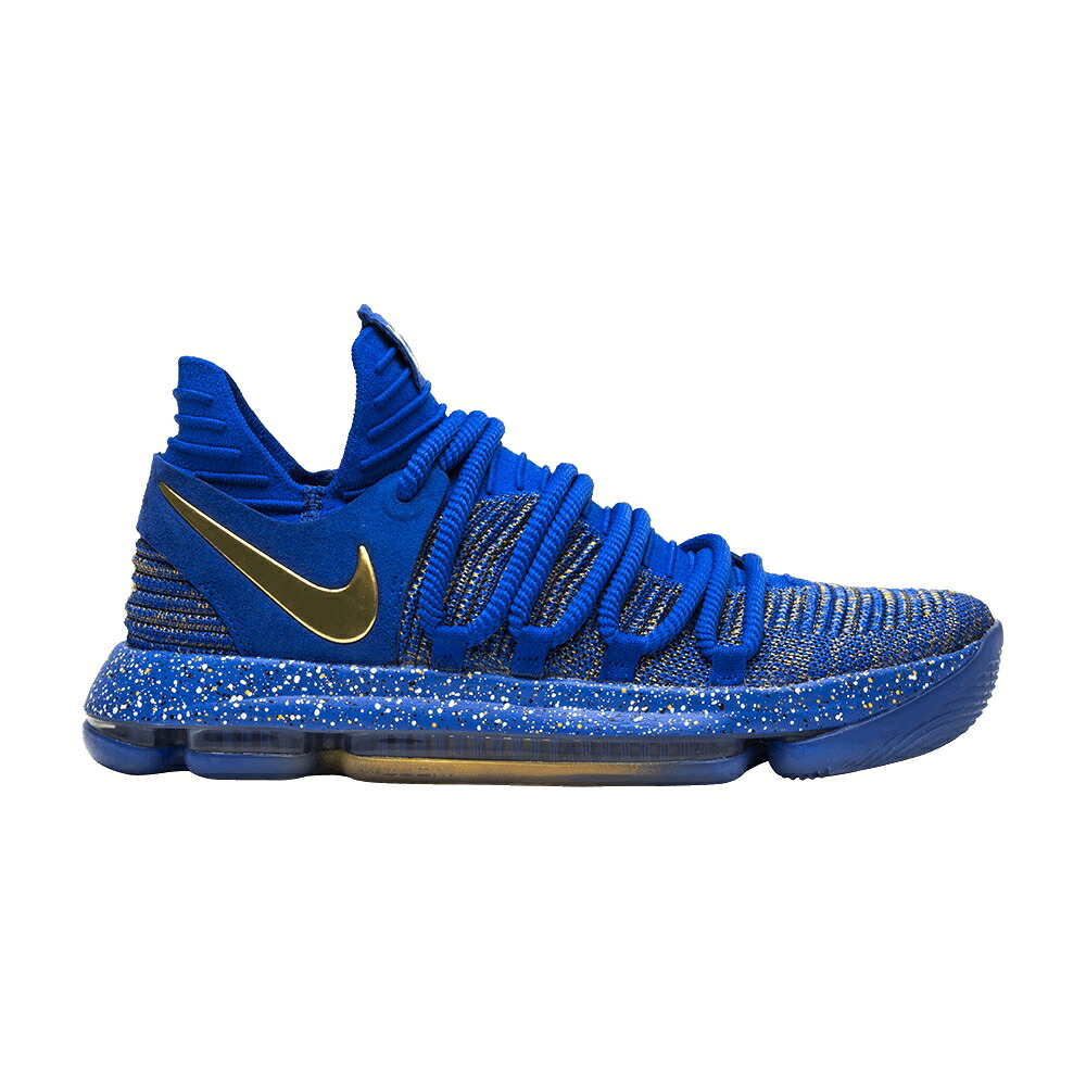 ナイキ 青色 ブルー ゴールド 'FINALS' スニーカー メンズ NIKE KD 10 / RACER BLUE METALLIC GOLD