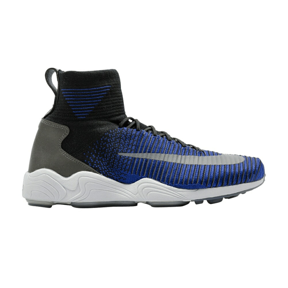 ナイキ ズーム フライニット ディープ 黒色 ブラック 灰色 グレー BLACK BLUE スニーカー メンズ NIKE ZOOM MERCURIAL 11 FLYKNIT DEEP ROYAL / BLACK DARK GREY