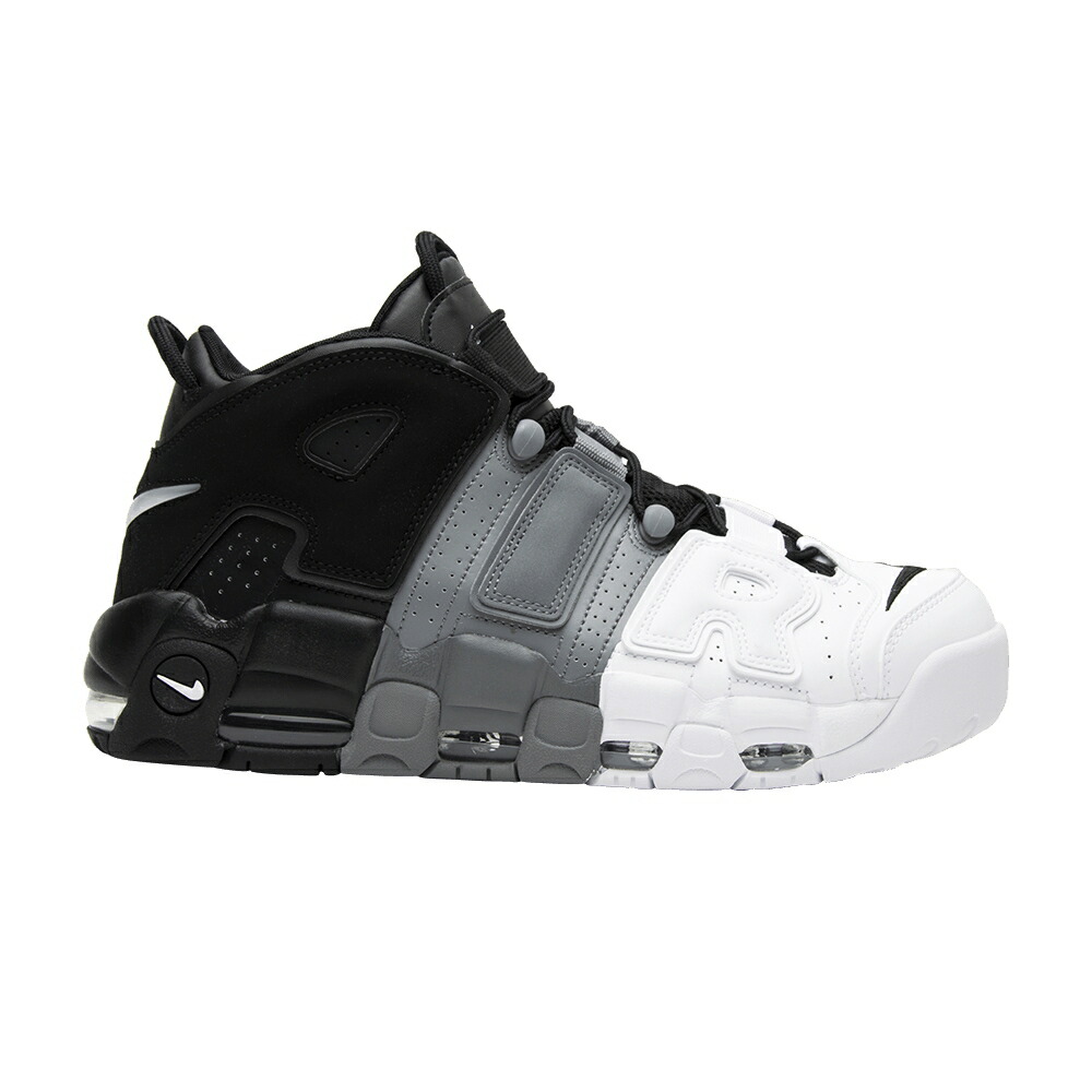 ナイキ アップテンポ 黒色 ブラック クール 灰色 グレー エアモアアップテンポ モアテン 'TRICOLOR' スニーカー メンズ NIKE AIR MORE UPTEMPO 'TRI-COLOR' / BLACK BLACK BLACK COOL GREY