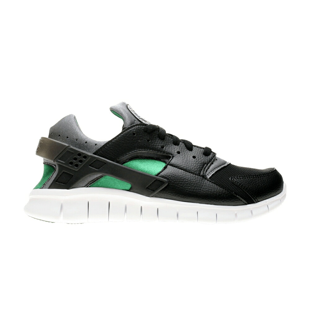 ナイキ ハラチ フリー ラン 黒色 ブラック クール 灰色 グレー 緑 グリーン スニーカー メンズ NIKE HUARACHE FREE RUN / BLACK COOL GREY PINE GREEN｜スニケス