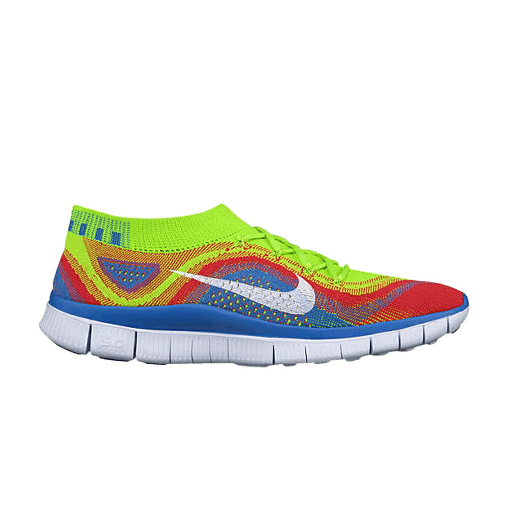 ナイキ 無償性 FLYKNIT+ \u0027ELECTRIC GREEN\u0027 スニーカー メンズ NIKE FREE / ELCTRC GRN WHT BRGHT CRMSN BL