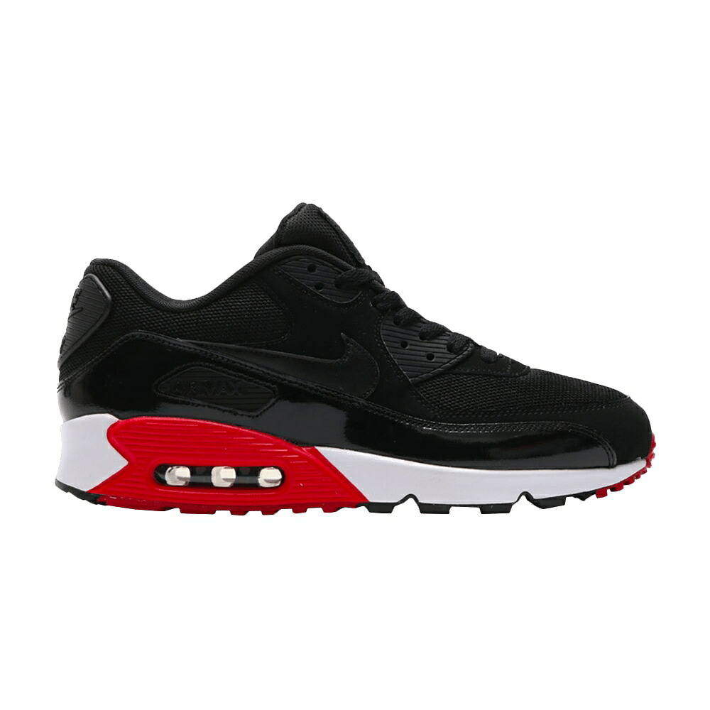 ナイキ マックス 黒色 ブラック 赤 レッド 白色 ホワイト エアマックス 'BLACK RED' スニーカー メンズ NIKE AIR MAX 90 ESSENTIAL GYM / BLACK BLACK GYM RED WHITE