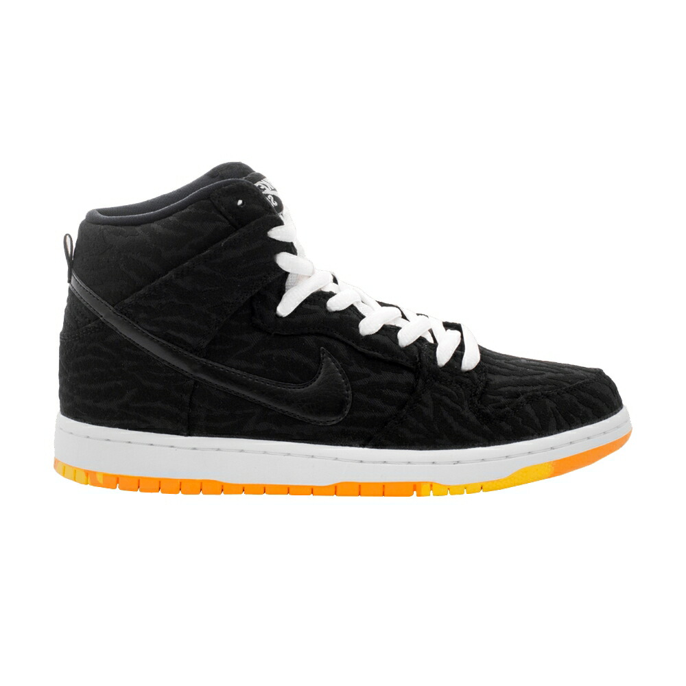 ナイキ エスビー ダンク ハイ プロ 黒色 ブラック レーザー 橙 オレンジ ダンクハイ 'SKUNK' スニーカー メンズ NIKE SB DUNK HIGH PRO / BLACK LASER ORANGE