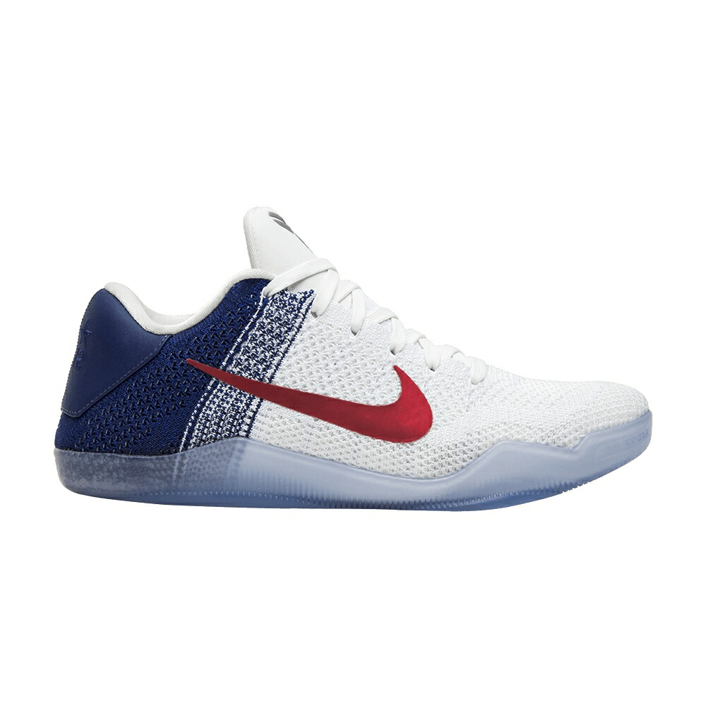 ナイキ コービー エリート 白いこと 白いこと 赤 赤いこと ディープ \u0027USA\u0027 スニーカー メンズ NIKE KOBE 11 ELITE LOW / WHITE UNIVERSITY RED DEEP ROYAL