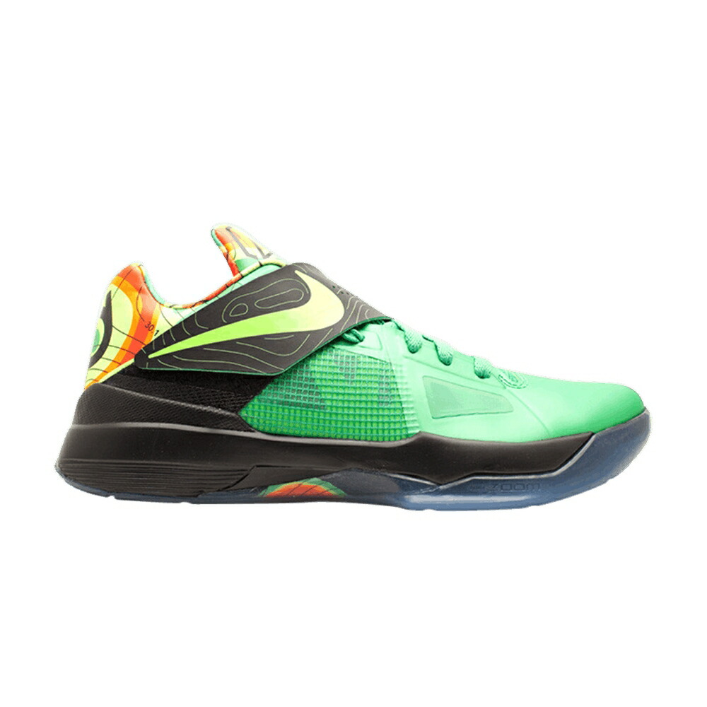 ナイキ ズーム 緑 グリーン 黒色 ブラック チーム WEATHERMAN スニーカー メンズ NIKE ZOOM KD 4 SAMPLE / LUSH GREEN VOLT BLACK TEAM