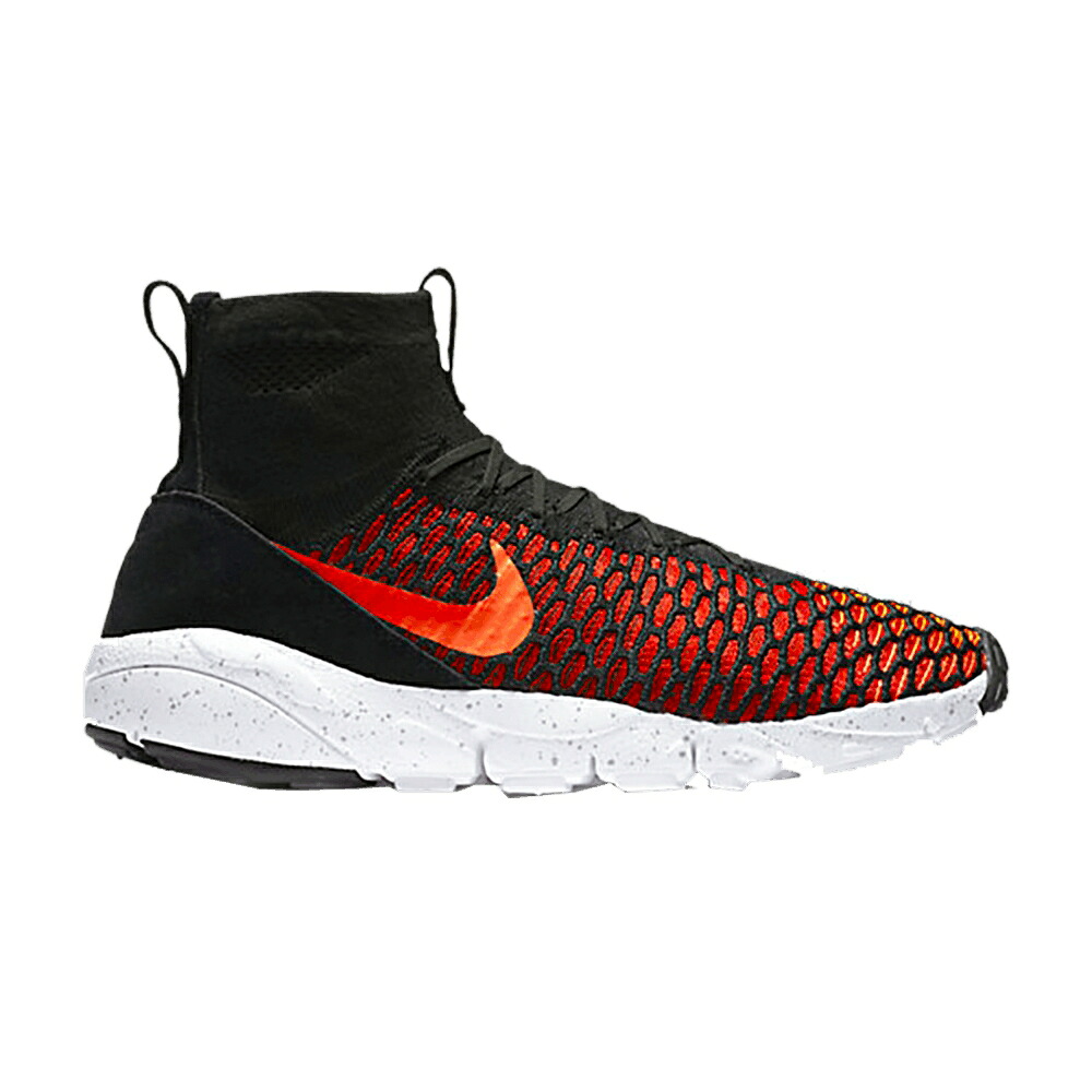 ナイキ フライニット 黒色 ブラック 赤 レッド クール 灰色 グレー 'BLACK RED' スニーカー メンズ NIKE AIR FOOTSCAPE MAGISTA FLYKNIT GYM / BLACK GYM RED COOL GREY BRIGHT