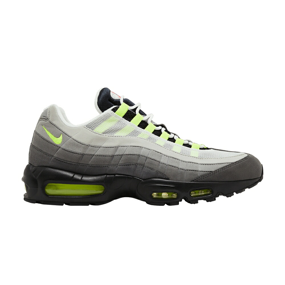 ナイキ マックス 黒色 ブラック 橙 オレンジ エアマックス 'GREEDY' スニーカー メンズ NIKE AIR MAX 95 / BLACK VOLT SAFETY ORANGE